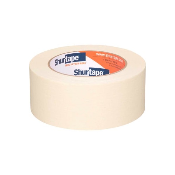 Cinta de enmascarar de uso general de Shurtape, con adhesión media-alta, natural, 48mm x 55m - Caja de 24 - 201988