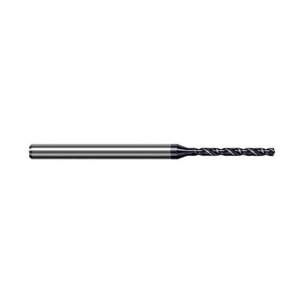 Harvey Tool 0.0550 in. 1.4 mm Drill dia. x 0.5400 in. Carbide HP Drill for Hardened Steels, 2 Flutes - HGD0550-C6