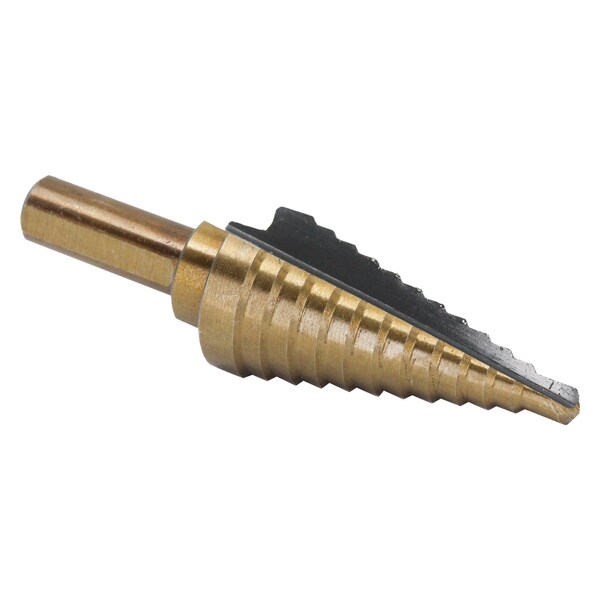 Drill America #3 HSS Black & Gold Step Drill Bit (1/4" - 3/4" by 1/16") - STE3