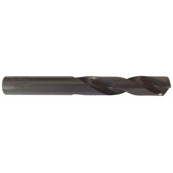 Westward Screw Machine Drill Bit, #6 Size, 135  Degrees Point Angle, High Speed Steel, Black Oxide Finish - 5TUX7
