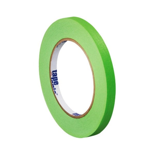 Cinta de enmascarar Tape Logic, 4.9 Mil, 1/4" x 60 yds., Verde claro, 12/Caja - T93100312PKA