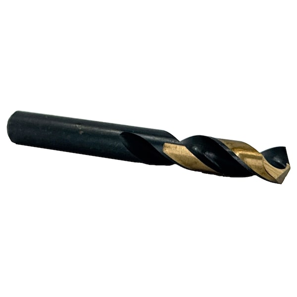 Drill America 1/8" HSS Black & Gold Split Point Stub Drill Bit, Contractor Series - KFDST1/8