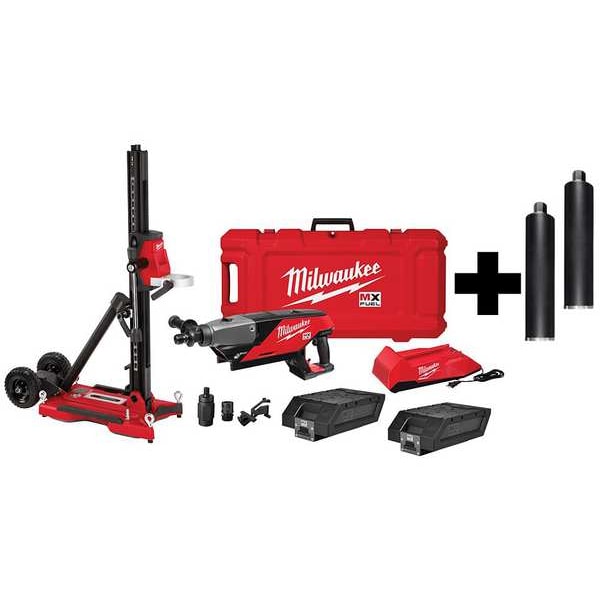 Milwaukee Tool MX Core Drill Kit, Diamond Ultra Wet Bit - MXF301-2CXS,48-17-5020,48-17-5030