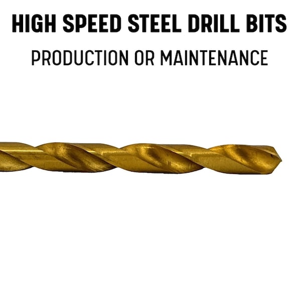 Drill America #30 Tin Coated Jobber Length Drill Bit - DWDTN30
