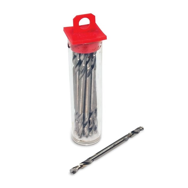 A E S Industries 1/8in Double End HSS Drill Bit, 12 per tube, PK/12, 12PK - 221