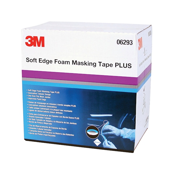 Cinta de enmascarar de espuma de borde suave 3M +, 06293, 21mm x 49m - 7000000527
