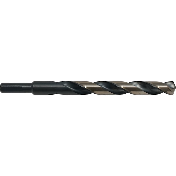 Cle-Line 135 Degree Heavy-Duty Jobber Length Drill Cle-Line 1879 Black & Gold HSS RHS/RHC 1/2 - C18121