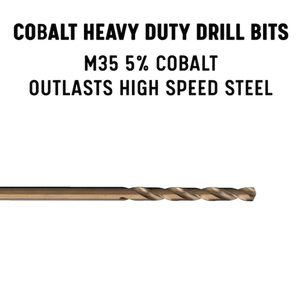 Drill America #22x6" Cobalt Aircraft Extension Drill Bit - GLBCOX622