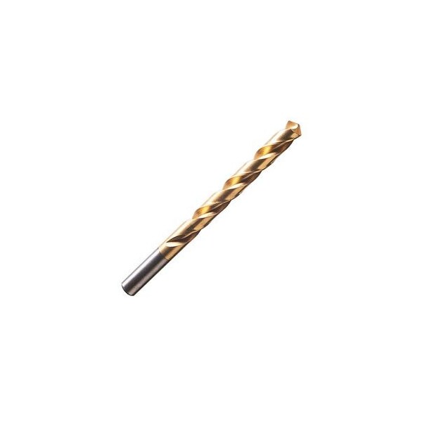 Champion Cutting Tool 1/4in - 700T Jobber Drills, HSS w/ Titanium Nitride Coating, Straight Shank, 135 deg Split, 12PK - CHA 700T-1/4