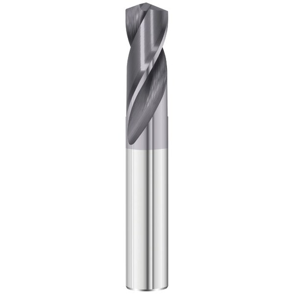 Fullerton Tool 2-Flute - 135° Point - 1500 Notched Cam Point Drills, TIALN, RH Spiral, Notched, Stub,  - 13226
