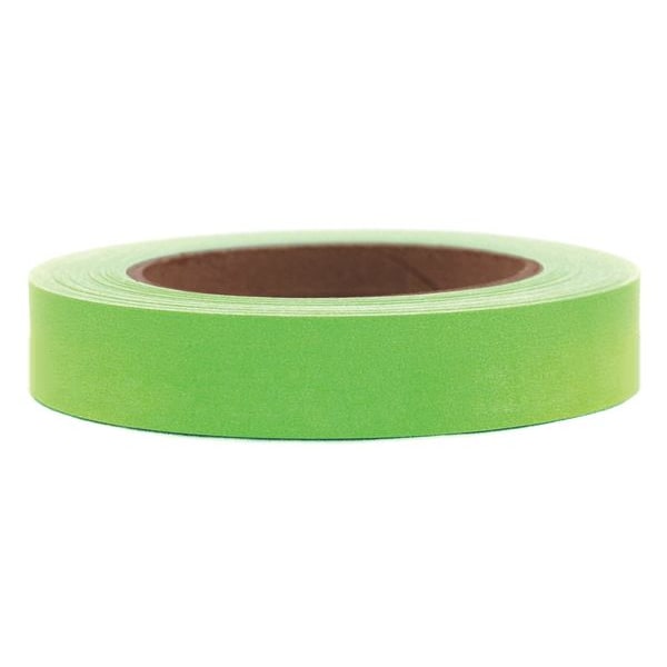 Cinta de Cartón para Rollos, Papel, Verde, 1 pulgada x 60 yardas - 23023G