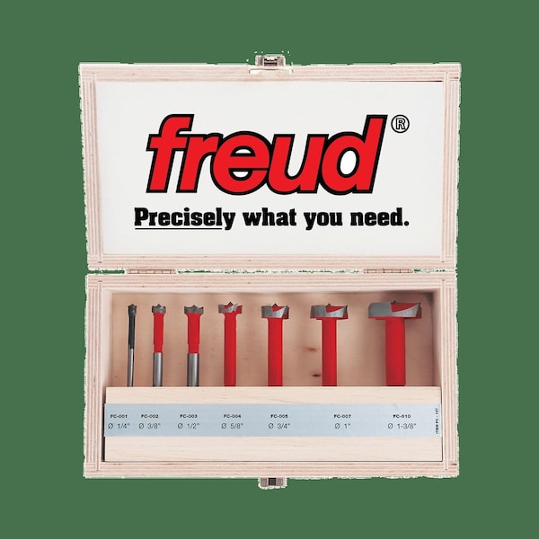 Freud Forstner Bit Set to 1-3/8" dia., 7 pcs - FC-107