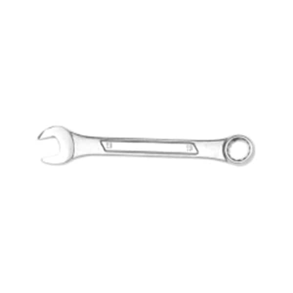 Llave combinada cromada Dendesigns de 5.75 pulgadas con panel elevado y con extremo de caja de 12 puntos - 13 mm - DE3535994