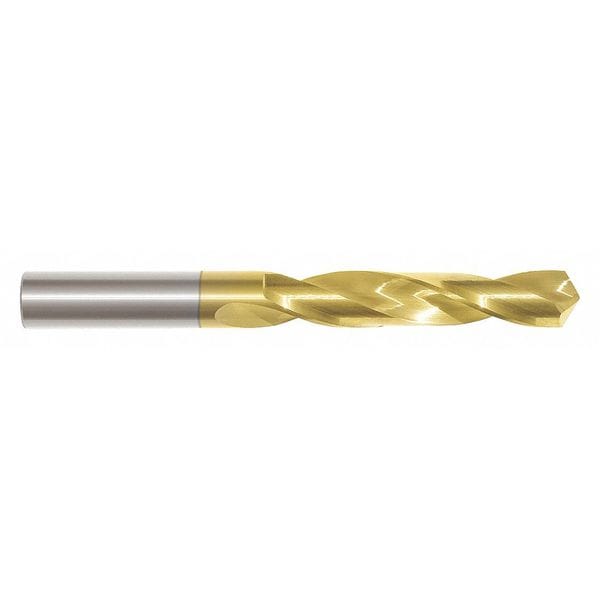 Zoro Select 1/4" Carbide TiN 118 Deg. Jobber Length Drill Bit - 450-102500A