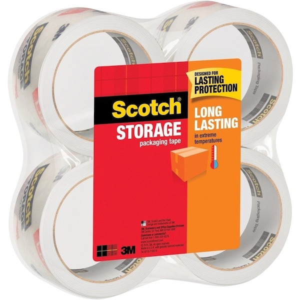 Cinta para mudanza/almacenamiento Scotch, Rollos, 1-7/8"x54.6 Yds, 4/PK, CL - 3650-4