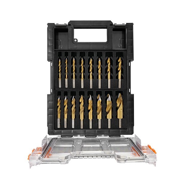 Versadrive HMT Stakit ETOP2 Turbotip Impact Drill Bit Set 6-22mm 16pc + 1/2'' Adapter - 209015-SET16