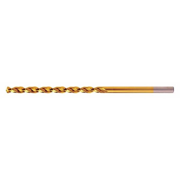Cleveland Q-Cobalt 135 Degree Wide Land Parabolic Taper Length Drill Cleveland 2575-TN TiN HSS-CO 8% RHS/RHC 25/64 - C16906