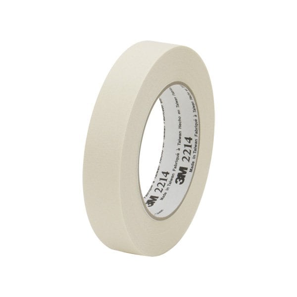 3M 1/2'' x 60 yds. Cinta de enmascarar 3M 2214, paquete de 12 - T933221412PK