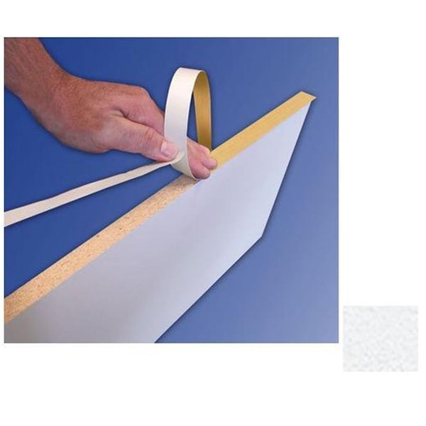 Gourmetgalley 94 In. x 250 pies. Banda de borde rápida de PVC acabada - Blanco - GO2585181