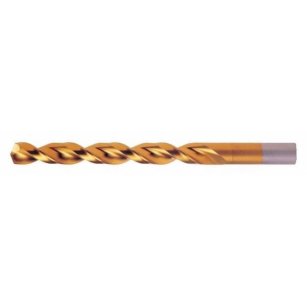 Cleveland Q-Cobalt 135 Degree Wide Land Parabolic Jobber Length Drill Cleveland 2075-TN TiN HSS-CO 8% RHS/RHC 5/16 - C16683