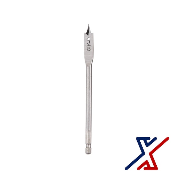 X1 Tools 3/8 in. x 6 in. Long Spade Bit / Paddle Bit / Wood Bit 1 Bit by X1 Tools - X1E-CON-BIT-SPA-2038X1