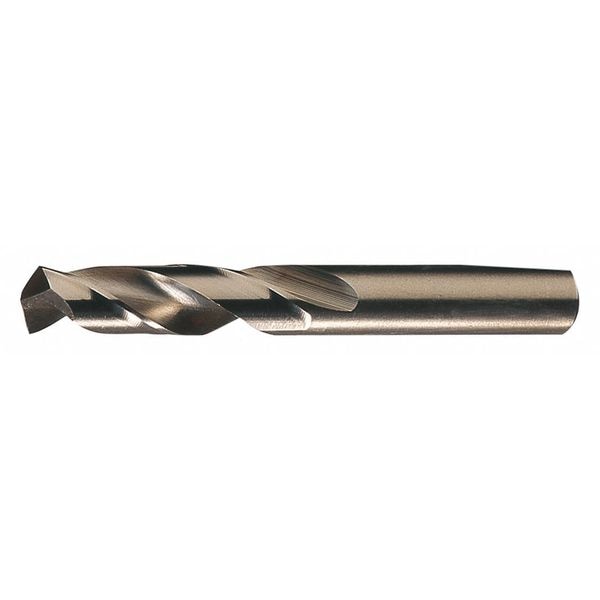 Cleveland Screw Machine Drill Bit, 8.00 mm Size, 135  Degrees Point Angle, Cobalt, Straw/Bronze Finish - C14812