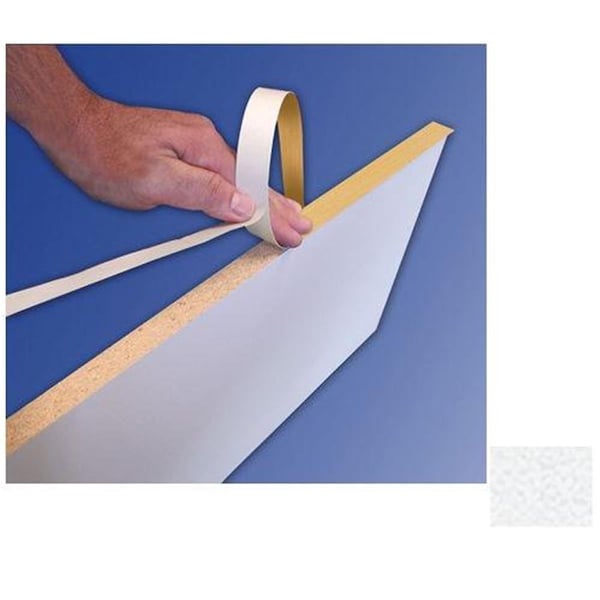 94 pulg. x 50 pies Bordes Rápidos de PVC Terminado - Blanco
