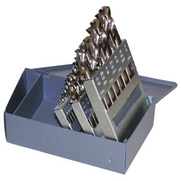 Chicago-Latrobe 29PC 135 Degree Heavy-Duty Cobalt Screw Machine Drill Set Chicago-Latrobe 559 Straw HSS-CO 1/16-1/2x1/64 - 69853