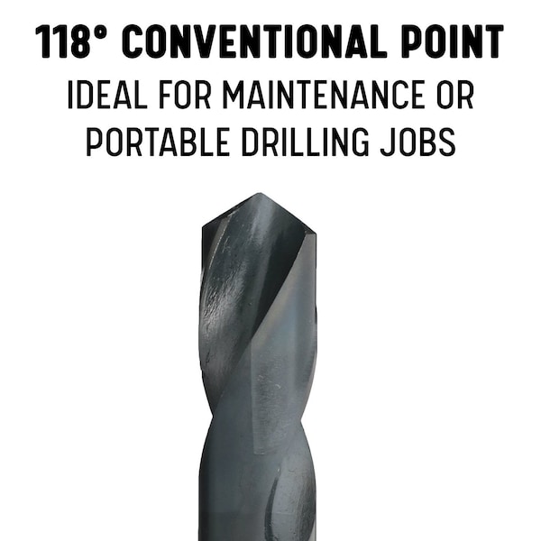 Drill America 33 Piece HSS Black Oxide Reduced Shank HSS Drill Bit Set, 1/2" - 1", Wood Case - DWD833SD-WOOD