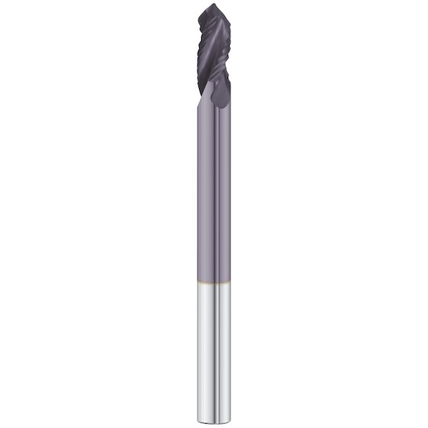 Fullerton Tool 3-Flute - 90° Point - 1566 Poly Drills, TIALN, RH Spiral, Notched, Standard,  - 15662