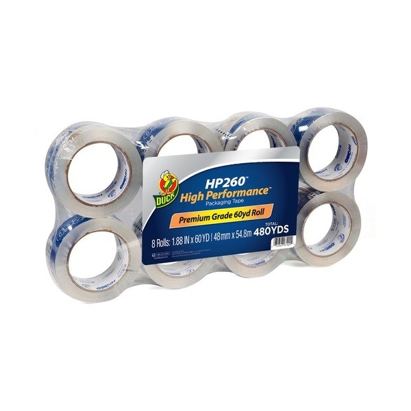 Cintas de empaque Duck Brand HP260, núcleo de 3 pulgadas, 1-7/8x60 yardas, CL - DUC1067839