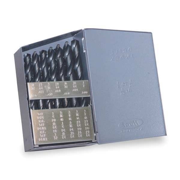 Chicago-Latrobe 29PC Left-Hand Helix Jobber Length Drill Set Chicago-Latrobe 150L Bright HSS LHS/LHC 1/16-1/2x1/64 - 69876