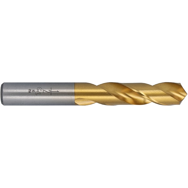 Chicago-Latrobe Screw Machine Drill Bit, 3/32 in Size, 118  Degrees Point Angle, High Speed Steel, TiN Finish - 55098