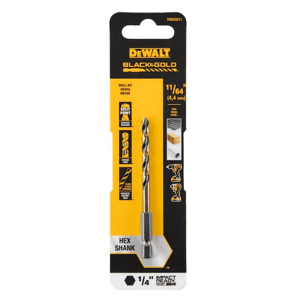 Dewalt Drill Bits, 1/4" Hex - DWA5011