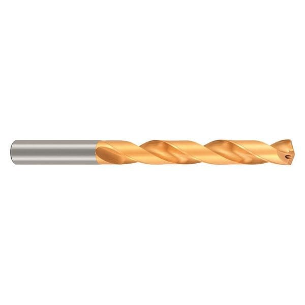 Cjt Koolcarb 1/4" Carbide Black/Gold 140 Deg. Jobber Length Drill Bit, Drill Bit Finish: TiN - 29302500