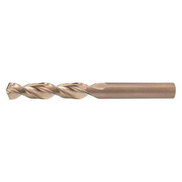 Cleveland Screw Machine Drill Bit, 11/16 in Size, 135  Degrees Point Angle, Cobalt Steel, Straw/Bronze Finish - C14240
