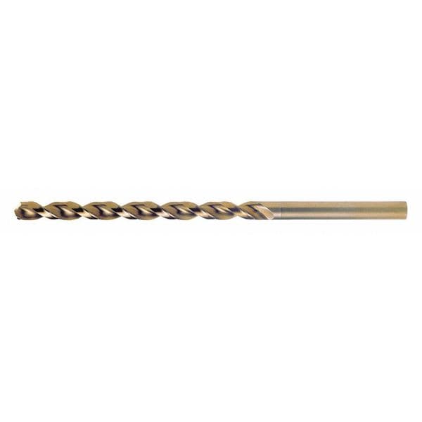 Cleveland Q-Cobalt 135 Degree Wide Land Parabolic Taper Length Drill Cleveland 2575 Straw HSS-CO 8% RHS/RHC 17/64 - C16789