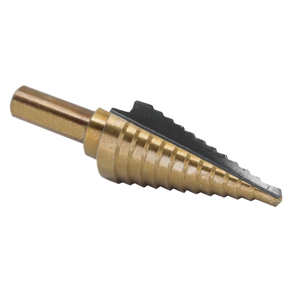 Drill America #4 HSS Black & Gold Step Drill Bit (3/16" - 7/8" by 1/16") - STE4