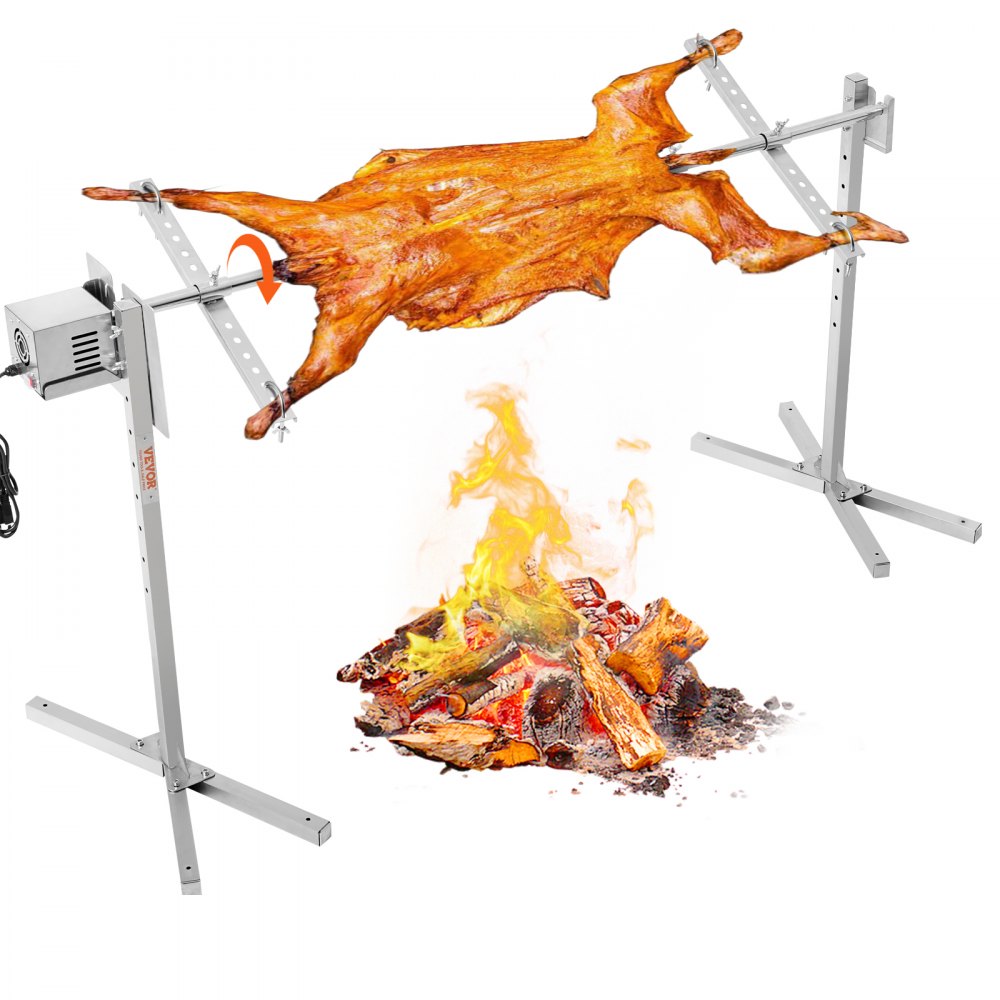 VEVOR 56" Electric BBQ Rotisserie Grill Kit Stainless Steel Grill 132lb Pig Lamb - DDXZKJ56INCHGME8RV1