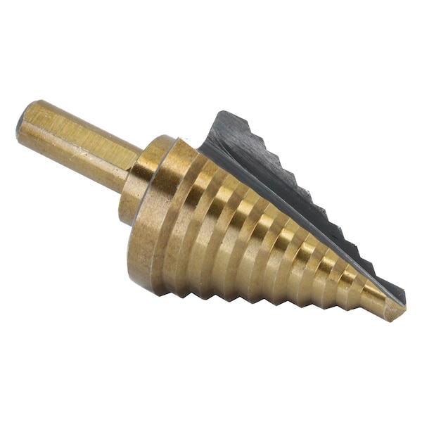Drill America #5 HSS Black & Gold Step Drill Bit (1/4" - 1-3/8" by 1/8") - STE5