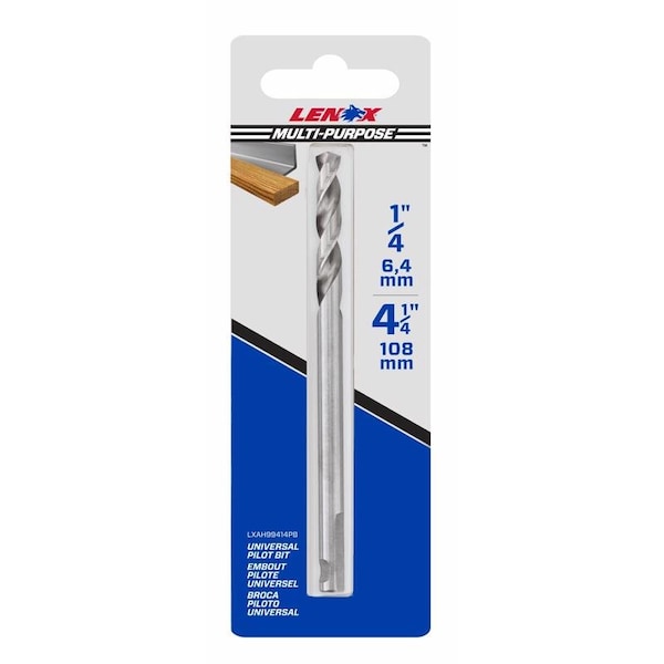 Lenox Lenox 1/4 in. High Speed Steel Hole Saw Pilot Bit 1 pc - LXAH99414PB