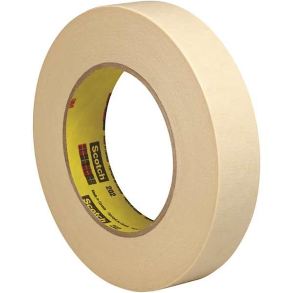 Cinta de enmascarar de 1 pulgada x 60 yardas, Natural, paquete de 6 - DE3359492