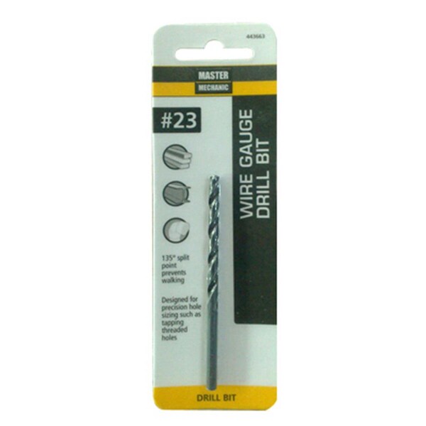 Swivel Master Mechanic No.23 Wire Gauge Number Drill Bit - Black - 3-1/8in. - SW3847439