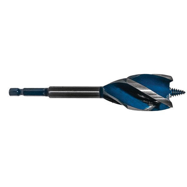Century Drill & Tool Speed Cut Augerbit 1-1/4 Overall Length 6 Flute Length 2-7/8 Shank 1/4 - 38680