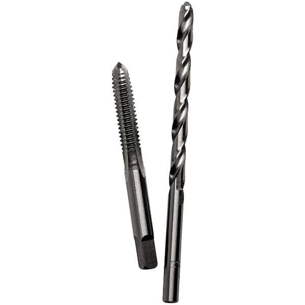 Century Drill Tool Century Drill & Tool 1/4-28 National Fine Carbon Steel Tap-Plug  and #3 Wire Gauge Drill Bit - 95404