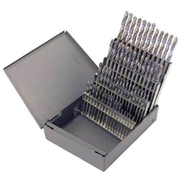 Chicago-Latrobe 60PC 118 Degree General Purpose Screw Machine Length Drill Set Chicago-Latrobe 157 Bright HSS #1-#60 - 69902