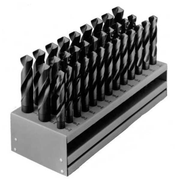 Chicago-Latrobe 33PC 1/2 Reduced Shank Silver & Deming Drill Set Chicago-Latrobe 190 Steam Oxide HSS 1/2-1IN - 69858