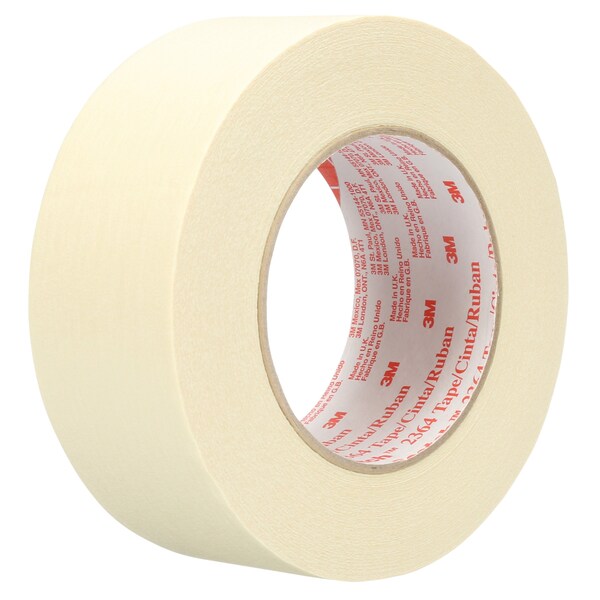 Cinta para enmascarar Scotch 3M™ 2364, 6.5 Mil, 2" x 60 yds., Color caqui, 24 piezas por caja - T9372364.