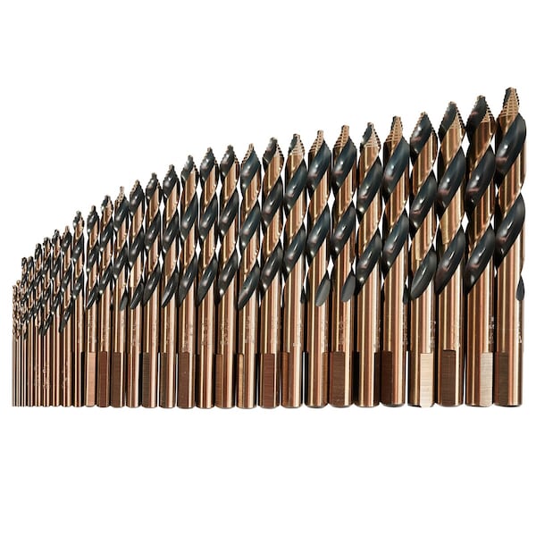 Knkut 29 Piece Drill Buddy Mechanics Length Step Point Drill Bit Set 1/16 In.-1/2 In. By 64Ths - 29KK10DB