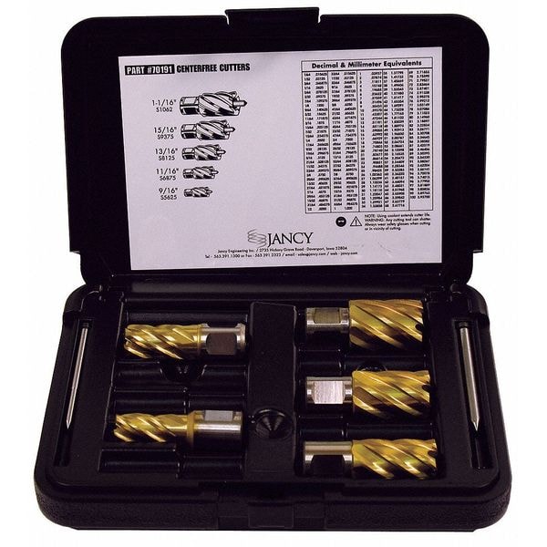 Slugger By Fein Annular Cutter Set TiN, 1 In Cut D, 5 Pc - 63134999012